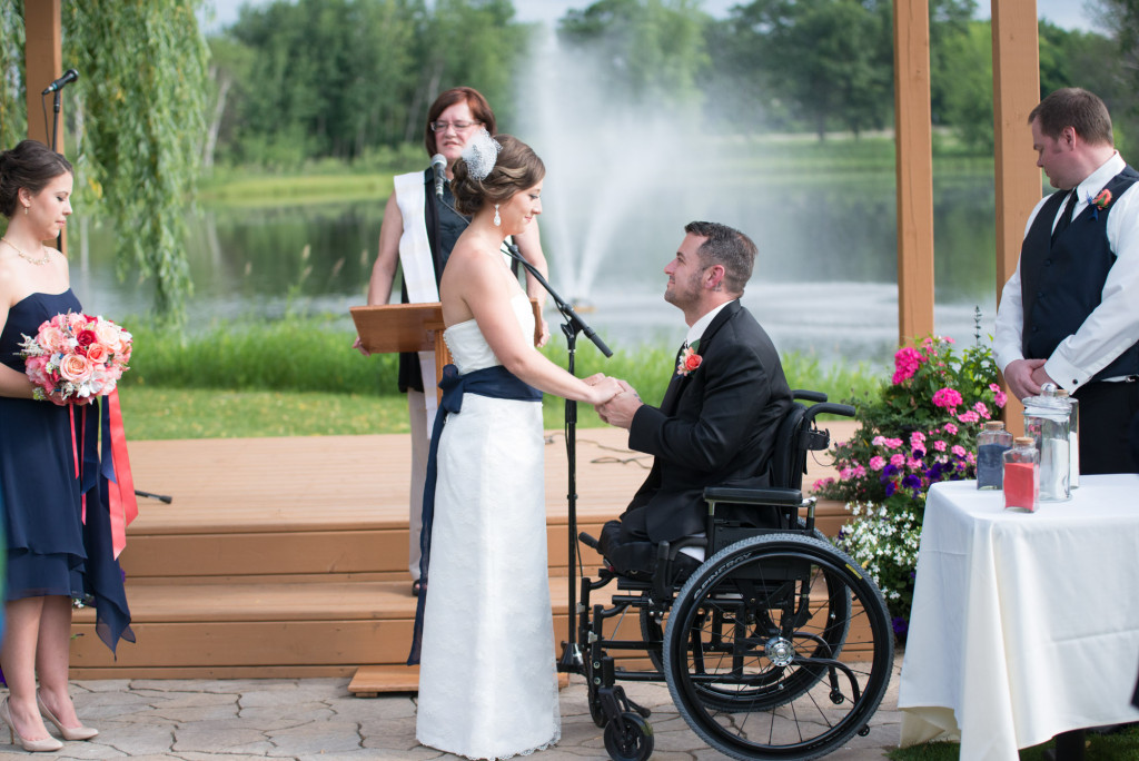 Kimberly and Kyle's summer wedding at Majestic Oaks in Andover, MN
