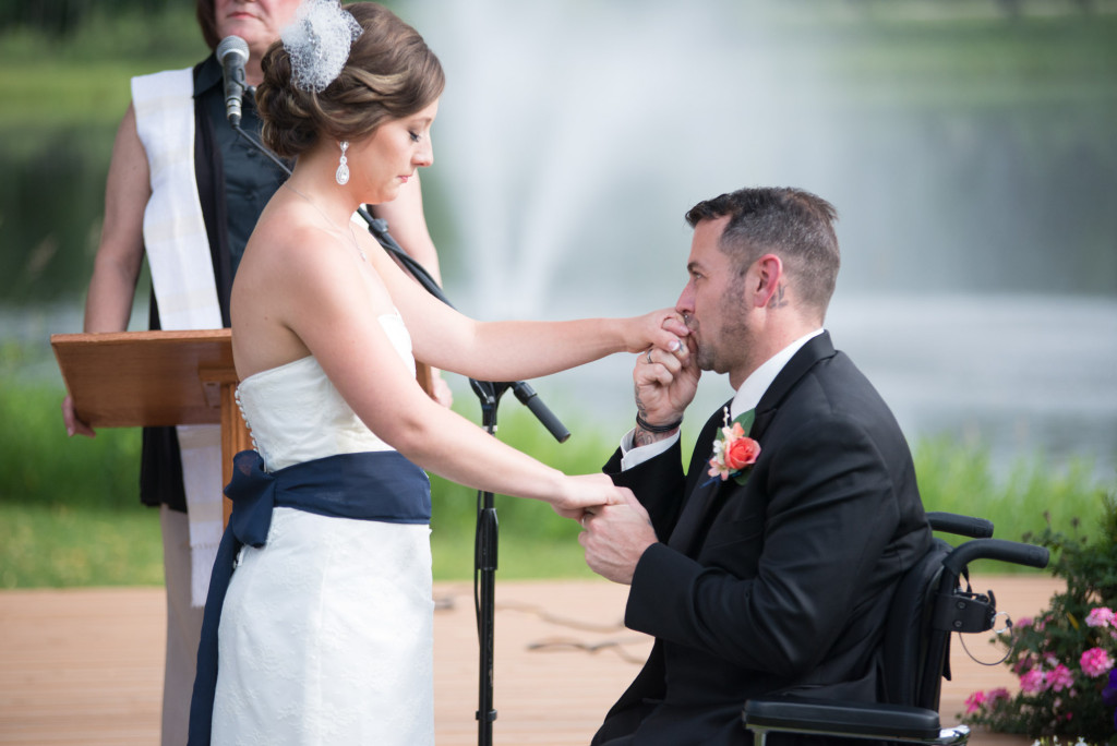 Kimberly and Kyle's summer wedding at Majestic Oaks in Andover, MN