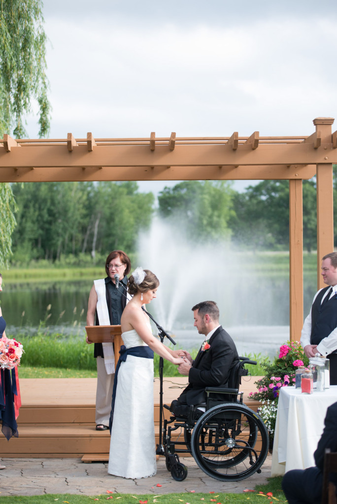 Kimberly and Kyle's summer wedding at Majestic Oaks in Andover, MN