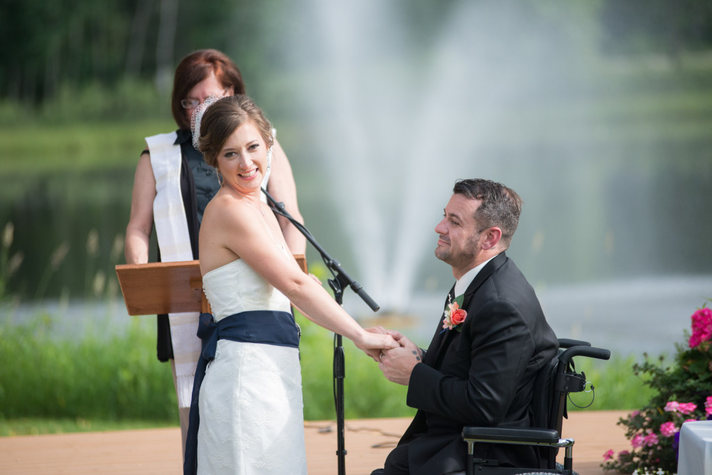 Kimberly and Kyle's summer wedding at Majestic Oaks in Andover, MN