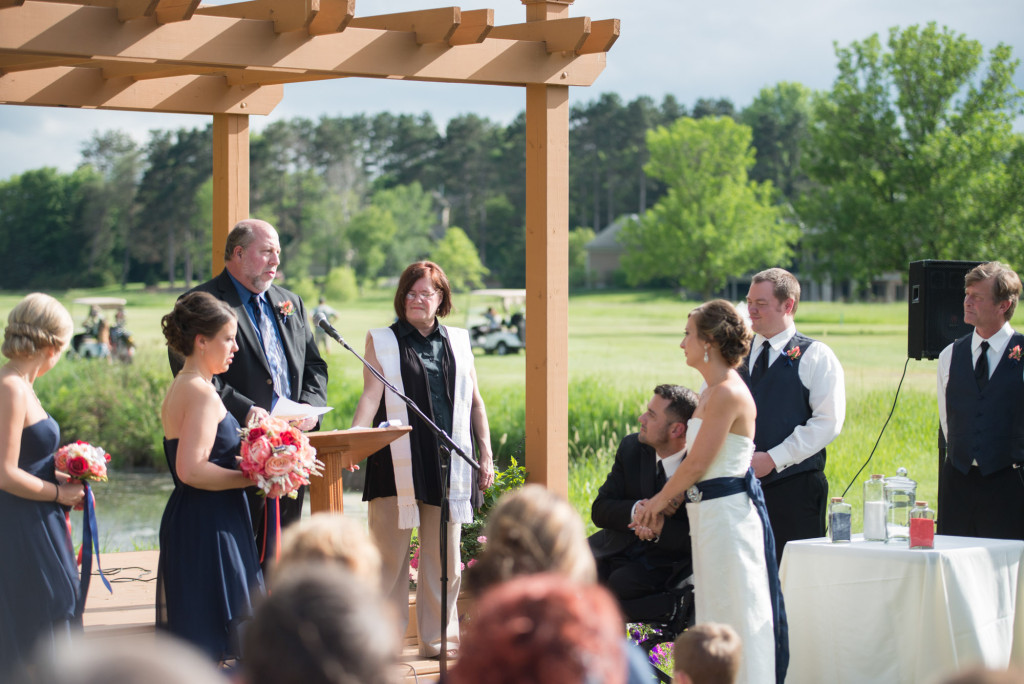 Kimberly and Kyle's summer wedding at Majestic Oaks in Andover, MN