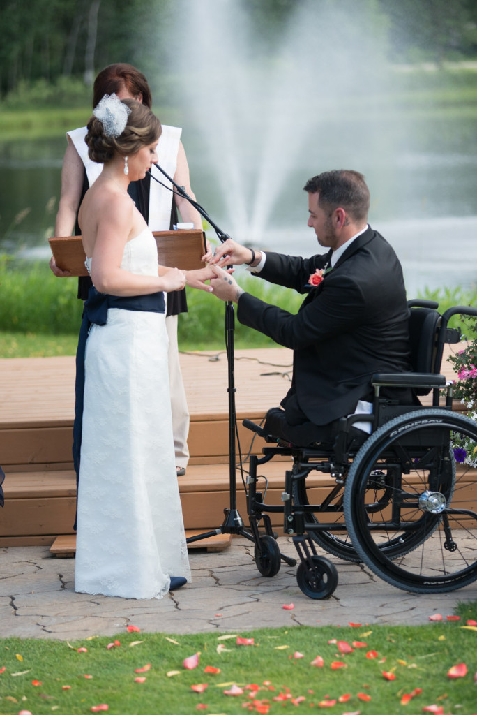 Kimberly and Kyle's summer wedding at Majestic Oaks in Andover, MN