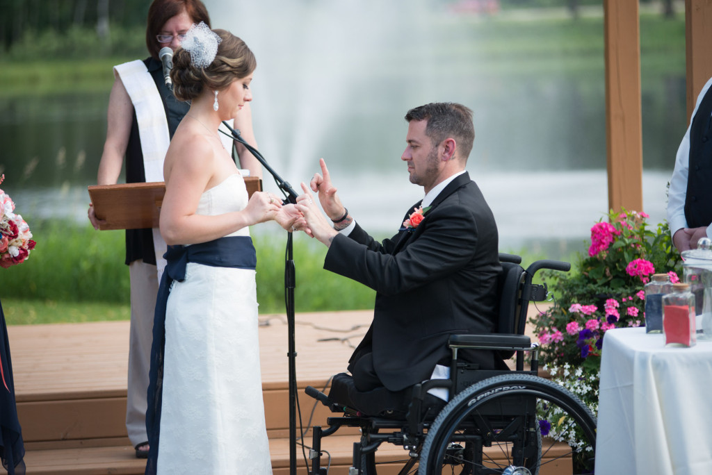 Kimberly and Kyle's summer wedding at Majestic Oaks in Andover, MN