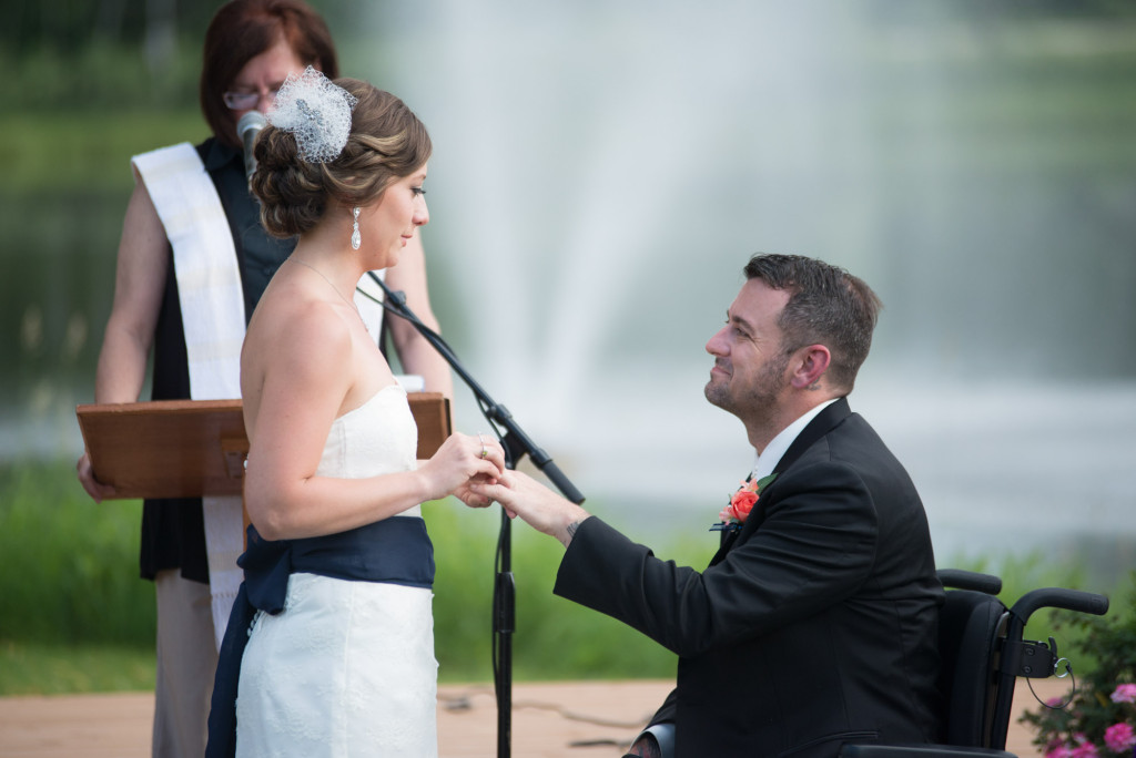 Kimberly and Kyle's summer wedding at Majestic Oaks in Andover, MN