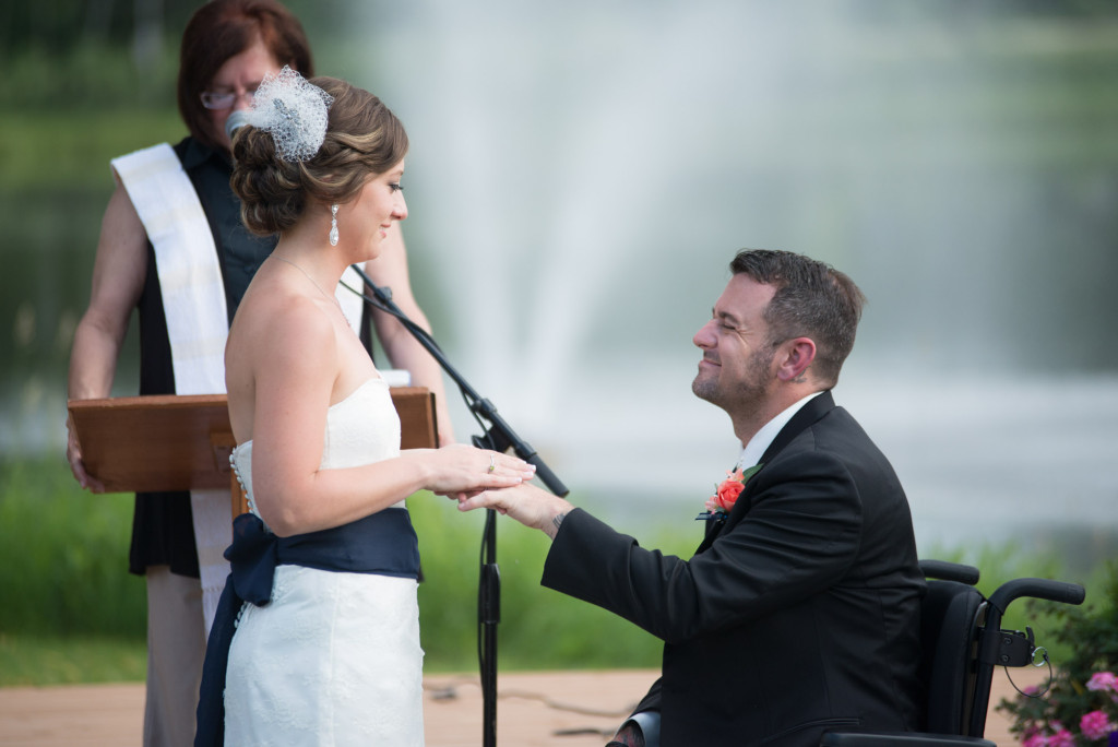 Kimberly and Kyle's summer wedding at Majestic Oaks in Andover, MN