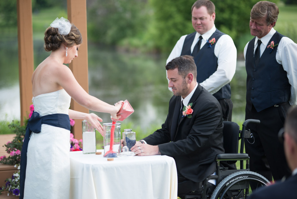 Kimberly and Kyle's summer wedding at Majestic Oaks in Andover, MN