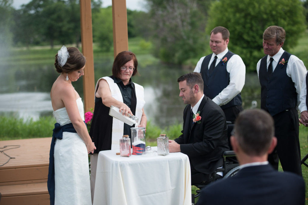 Kimberly and Kyle's summer wedding at Majestic Oaks in Andover, MN