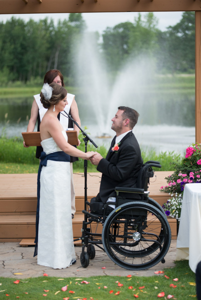 Kimberly and Kyle's summer wedding at Majestic Oaks in Andover, MN