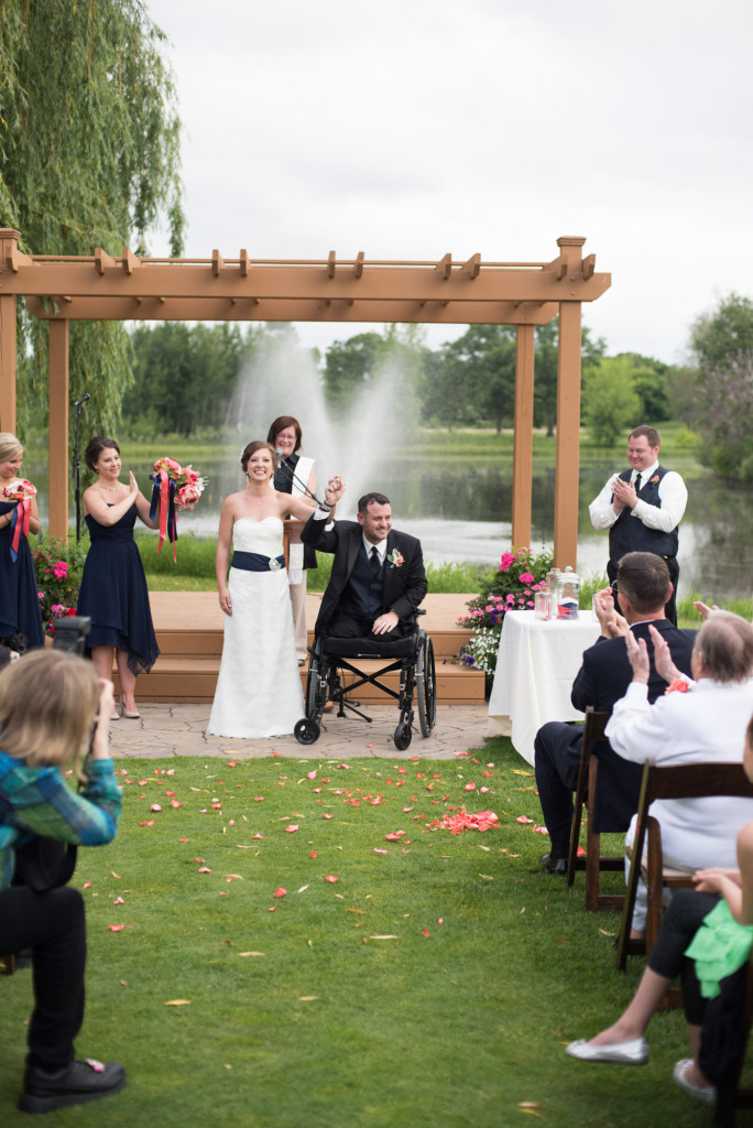 Kimberly and Kyle's summer wedding at Majestic Oaks in Andover, MN