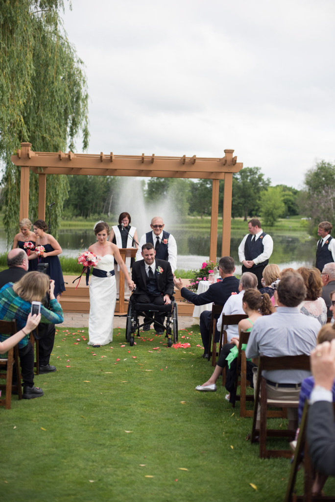 Kimberly and Kyle's summer wedding at Majestic Oaks in Andover, MN