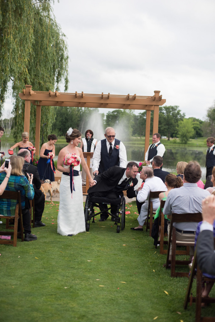 Kimberly and Kyle's summer wedding at Majestic Oaks in Andover, MN
