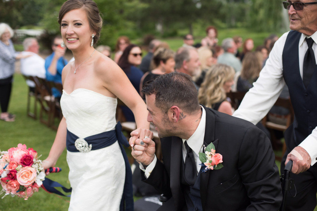 Kimberly and Kyle's summer wedding at Majestic Oaks in Andover, MN