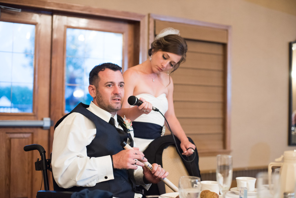 Kimberly and Kyle's summer wedding at Majestic Oaks in Andover, MN