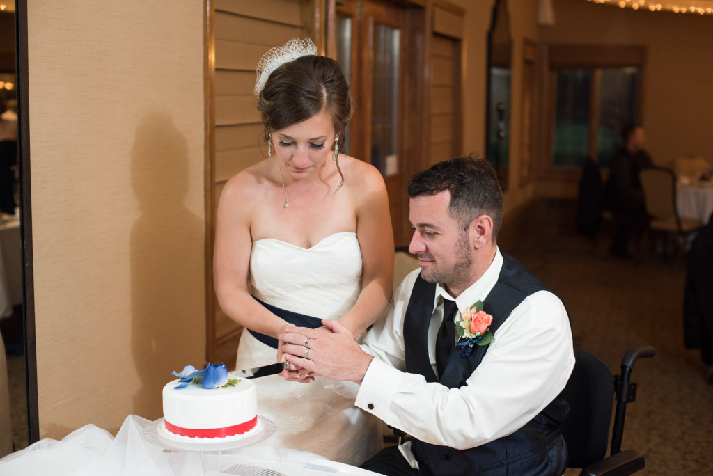 Kimberly and Kyle's summer wedding at Majestic Oaks in Andover, MN