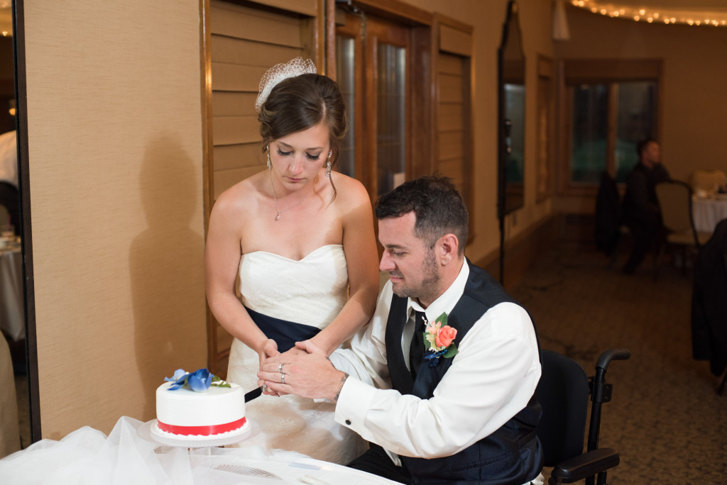 Kimberly and Kyle's summer wedding at Majestic Oaks in Andover, MN