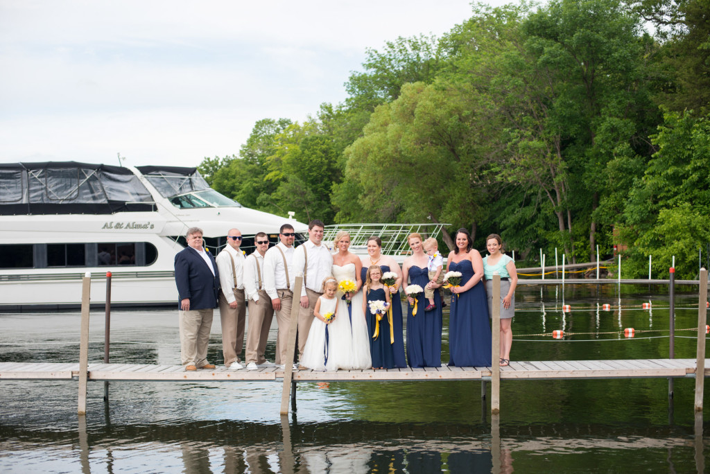 Gigi and Matt's nautical wedding on Lake Minnetonka