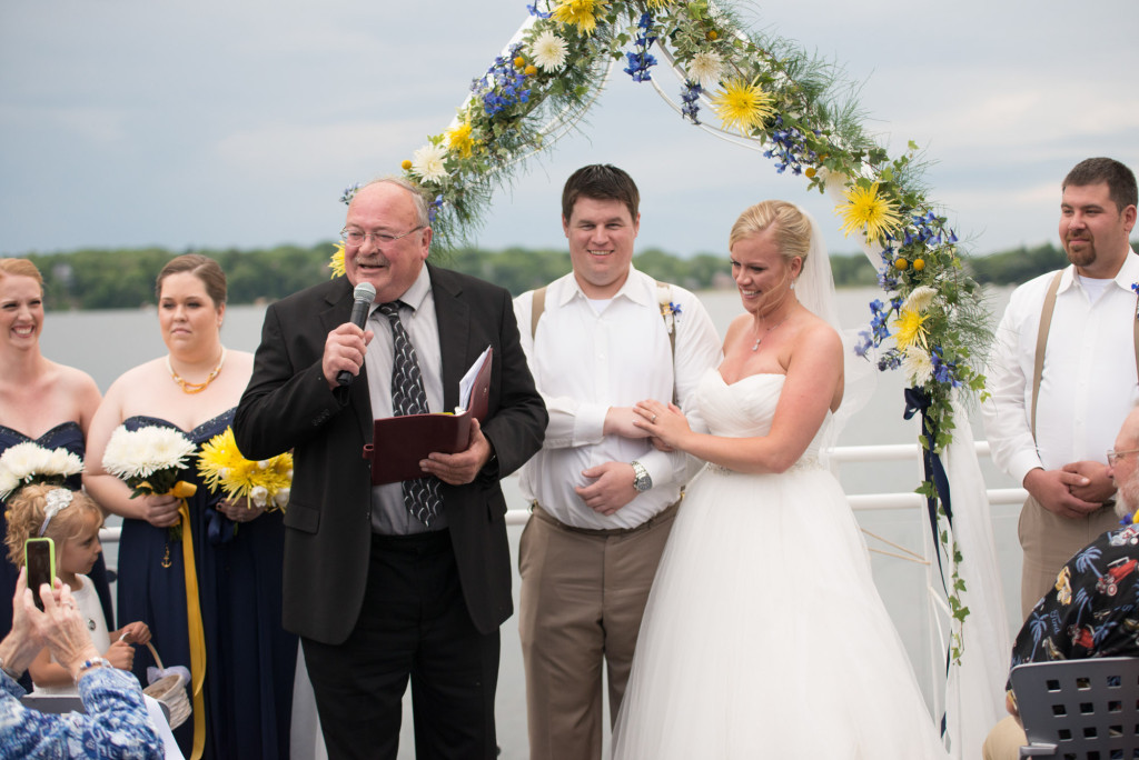 Gigi and Matt's nautical wedding on Lake Minnetonka