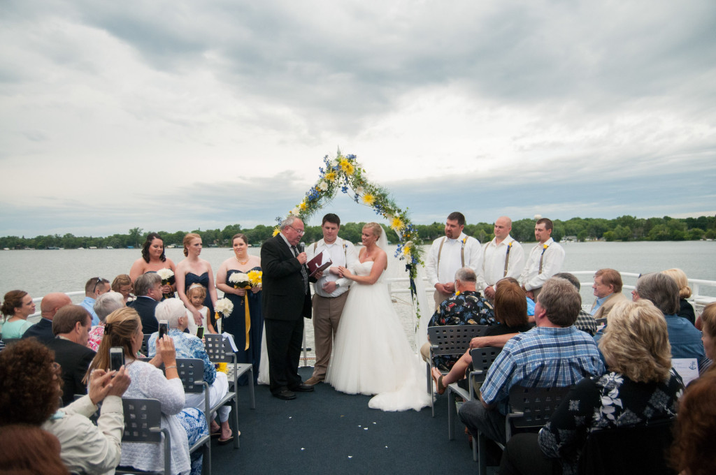 Gigi and Matt's nautical wedding on Lake Minnetonka