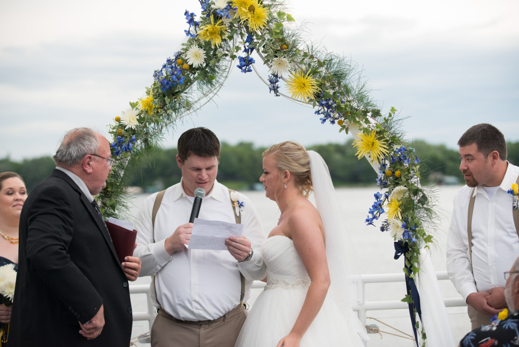 Gigi and Matt's nautical wedding on Lake Minnetonka