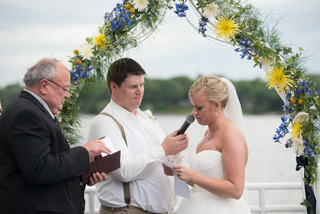 Gigi and Matt's nautical wedding on Lake Minnetonka