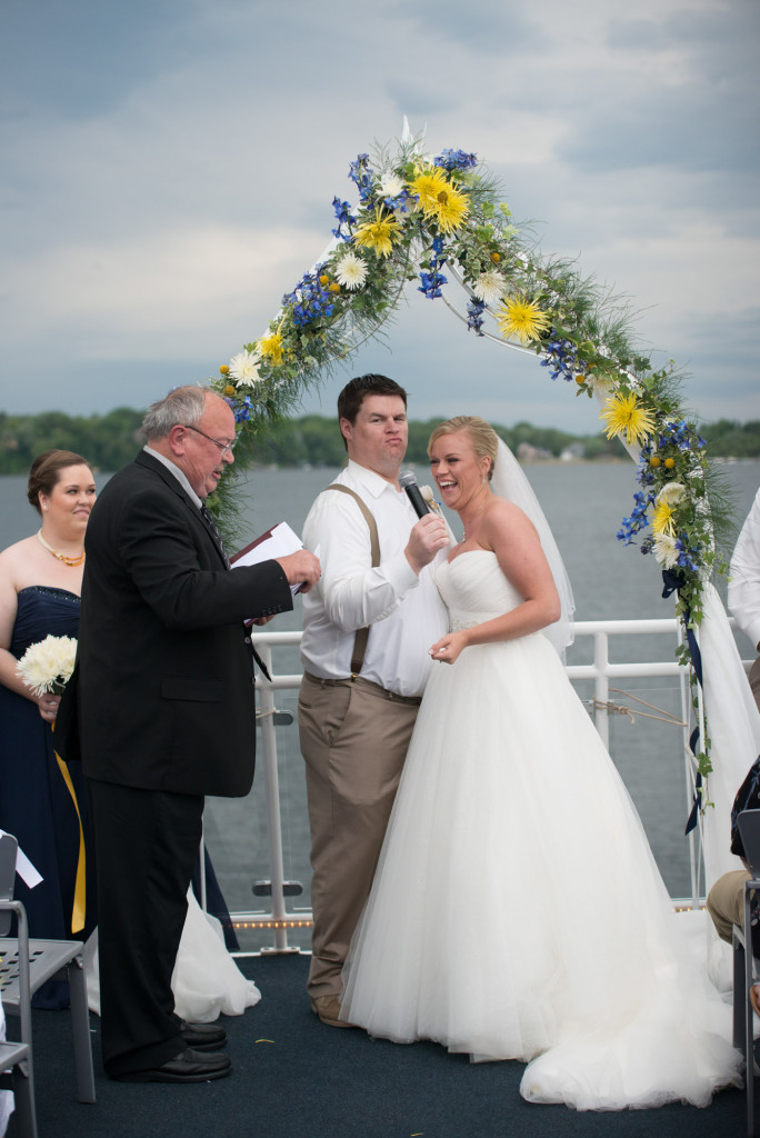 Gigi and Matt's nautical wedding on Lake Minnetonka