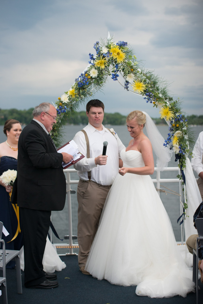 Gigi and Matt's nautical wedding on Lake Minnetonka