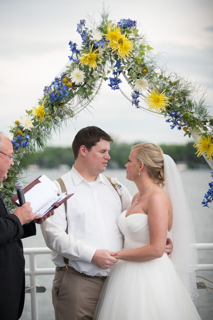 Gigi and Matt's nautical wedding on Lake Minnetonka