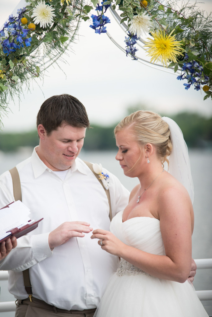 Gigi and Matt's nautical wedding on Lake Minnetonka