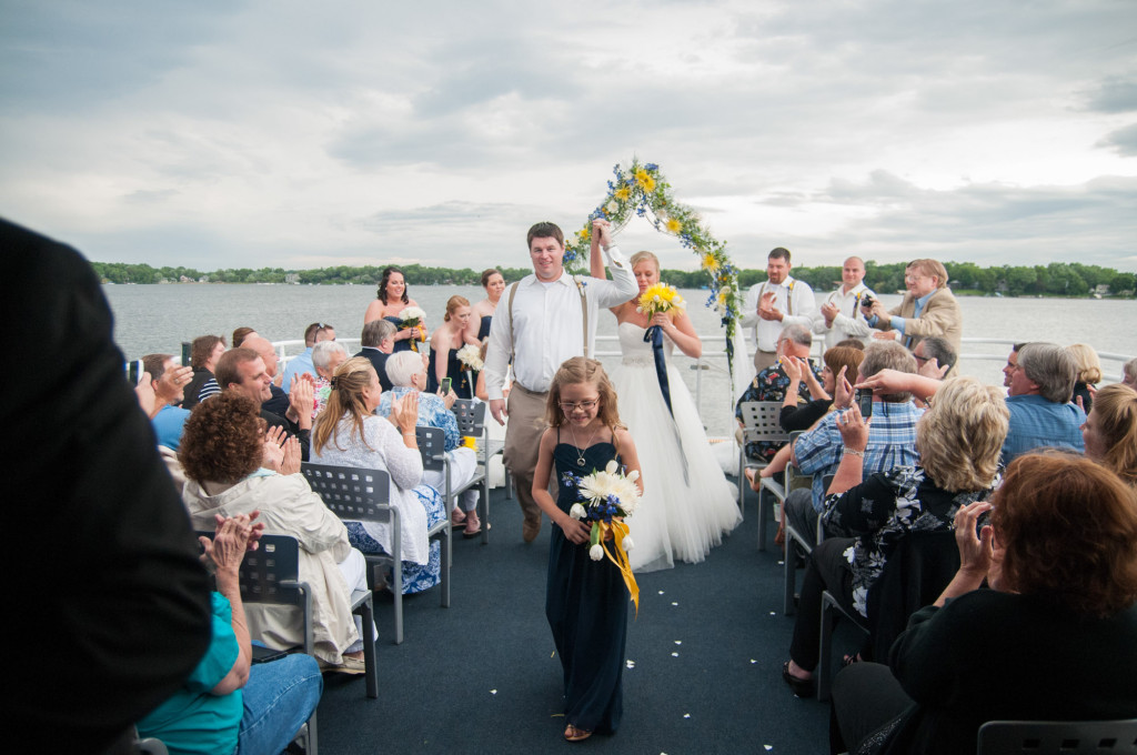 Gigi and Matt's nautical wedding on Lake Minnetonka