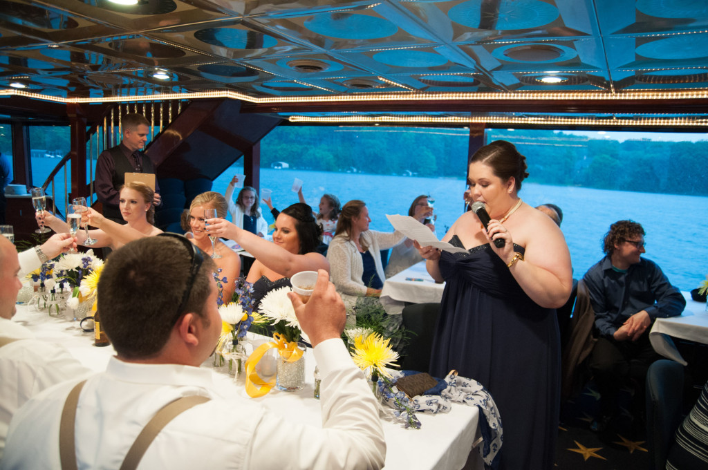 Gigi and Matt's nautical wedding on Lake Minnetonka