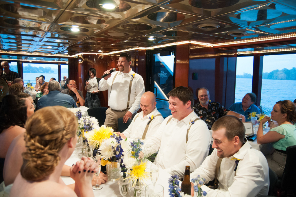 Gigi and Matt's nautical wedding on Lake Minnetonka