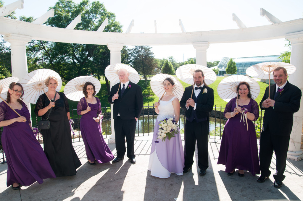 Kirsten and Damon's summer wedding at Como with celi dance reception in St. Paul, MN