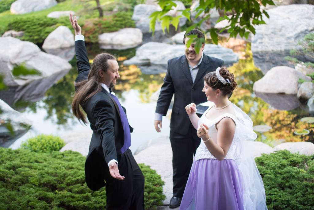 Kirsten and Damon's summer wedding at Como with celi dance reception in St. Paul, MN