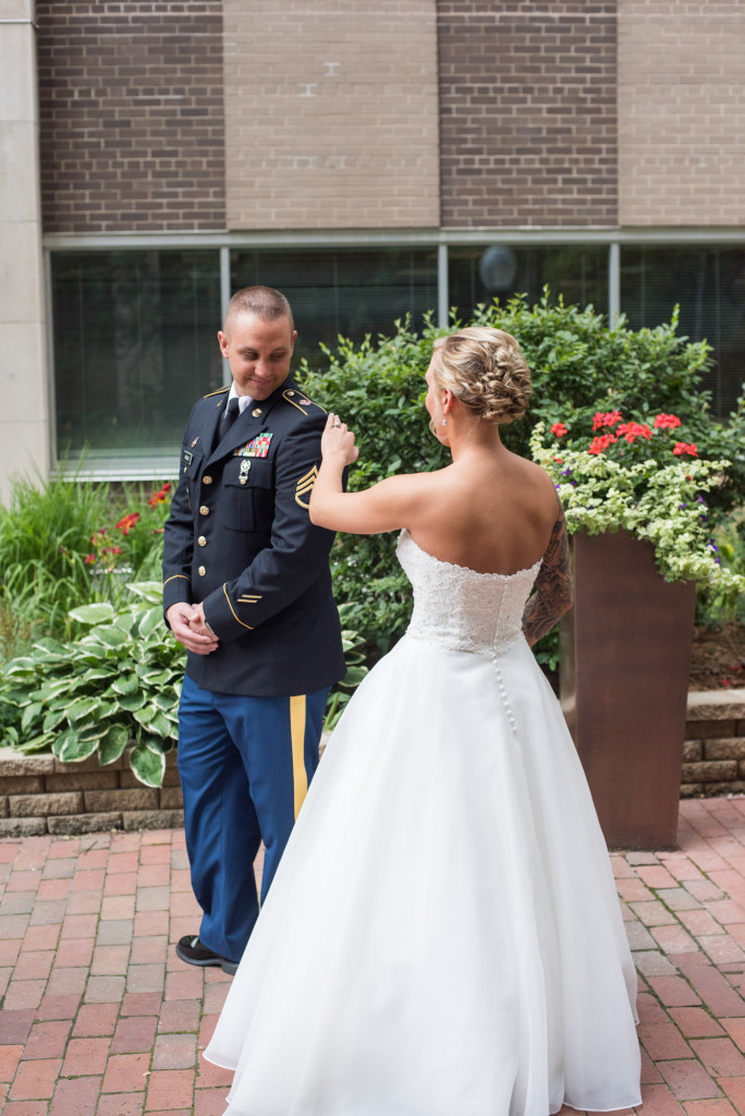 Karissa and Nate's military wedding in Minneapolis, MN