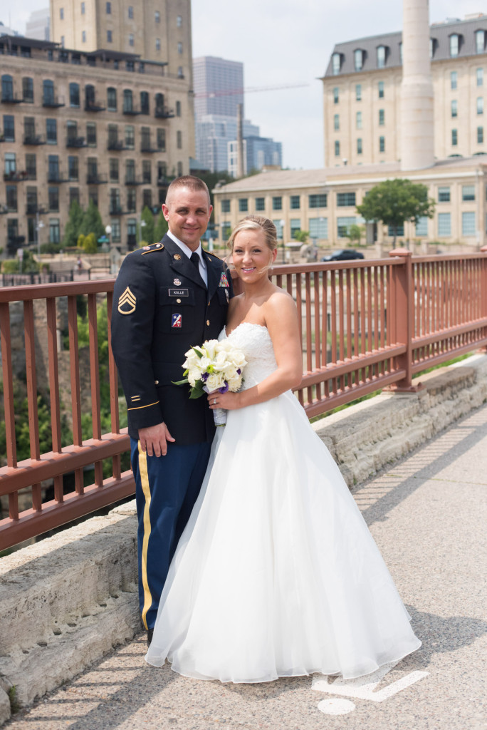 Karissa and Nate's military wedding in Minneapolis, MN