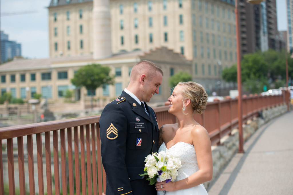 Karissa and Nate's military wedding in Minneapolis, MN