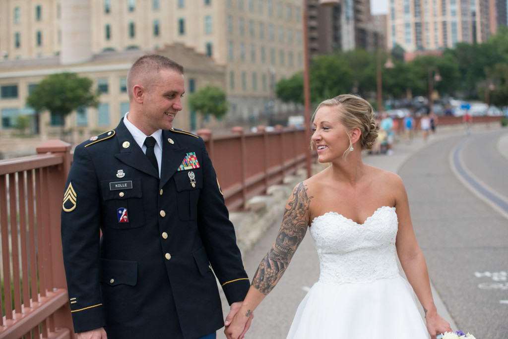 Karissa and Nate's military wedding in Minneapolis, MN