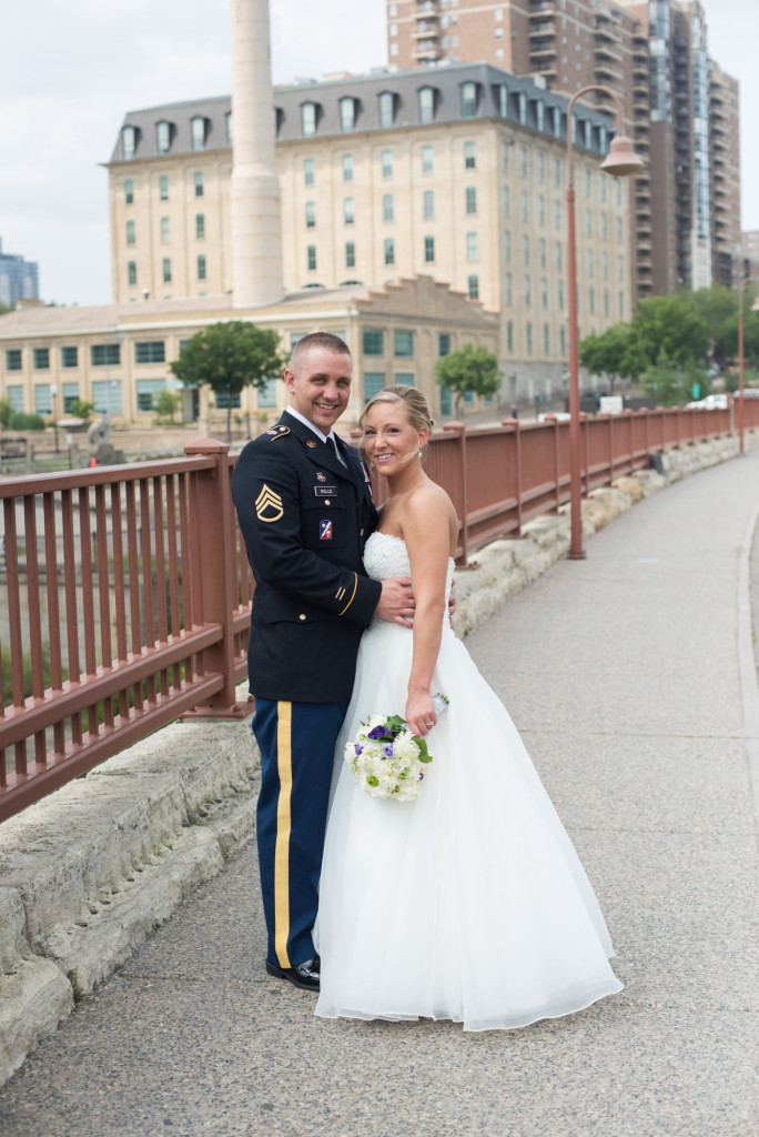 Karissa and Nate's military wedding in Minneapolis, MN