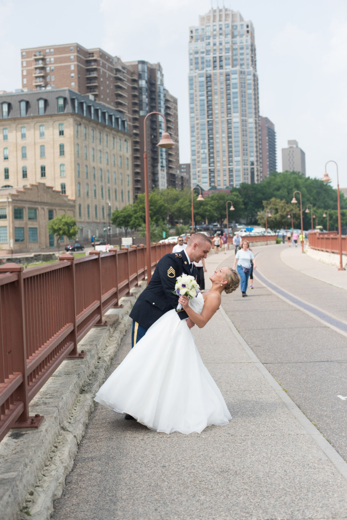 Karissa and Nate's military wedding in Minneapolis, MN