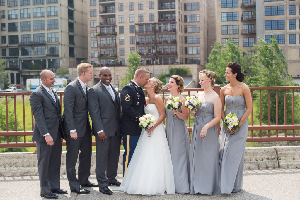Karissa and Nate's military wedding in Minneapolis, MN