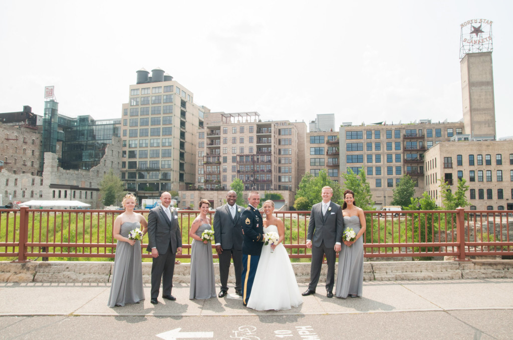 Karissa and Nate's military wedding in Minneapolis, MN