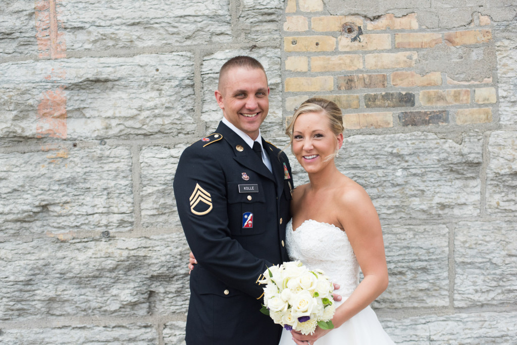 Karissa and Nate's military wedding in Minneapolis, MN
