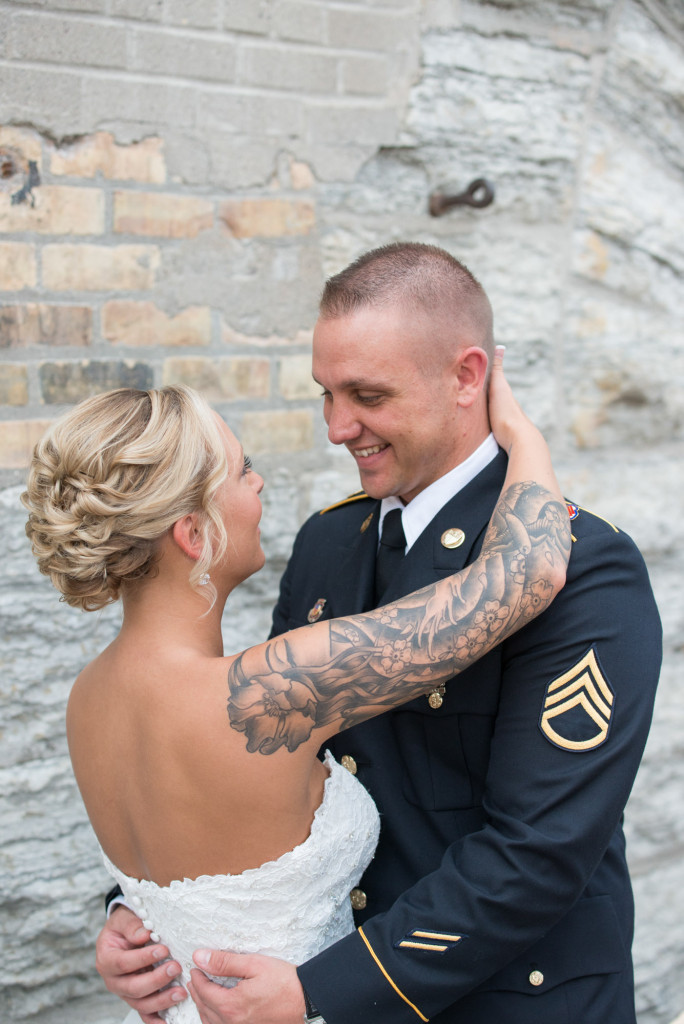 Karissa and Nate's military wedding in Minneapolis, MN