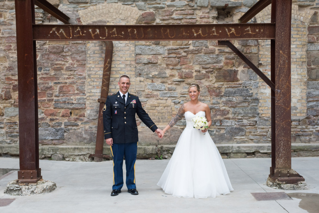 Karissa and Nate's military wedding in Minneapolis, MN