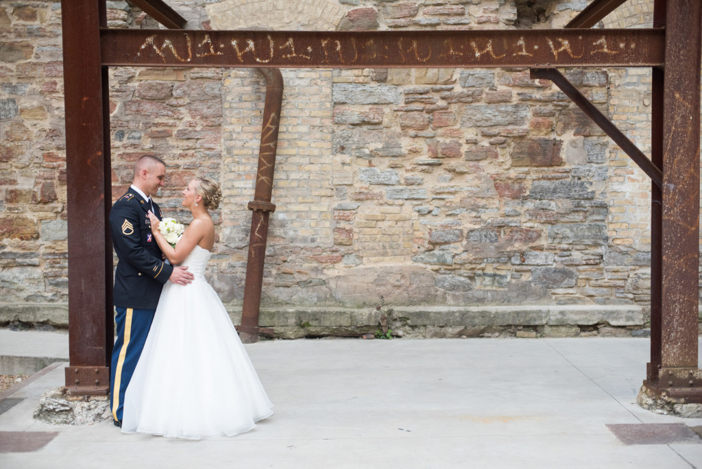 Karissa and Nate's military wedding in Minneapolis, MN