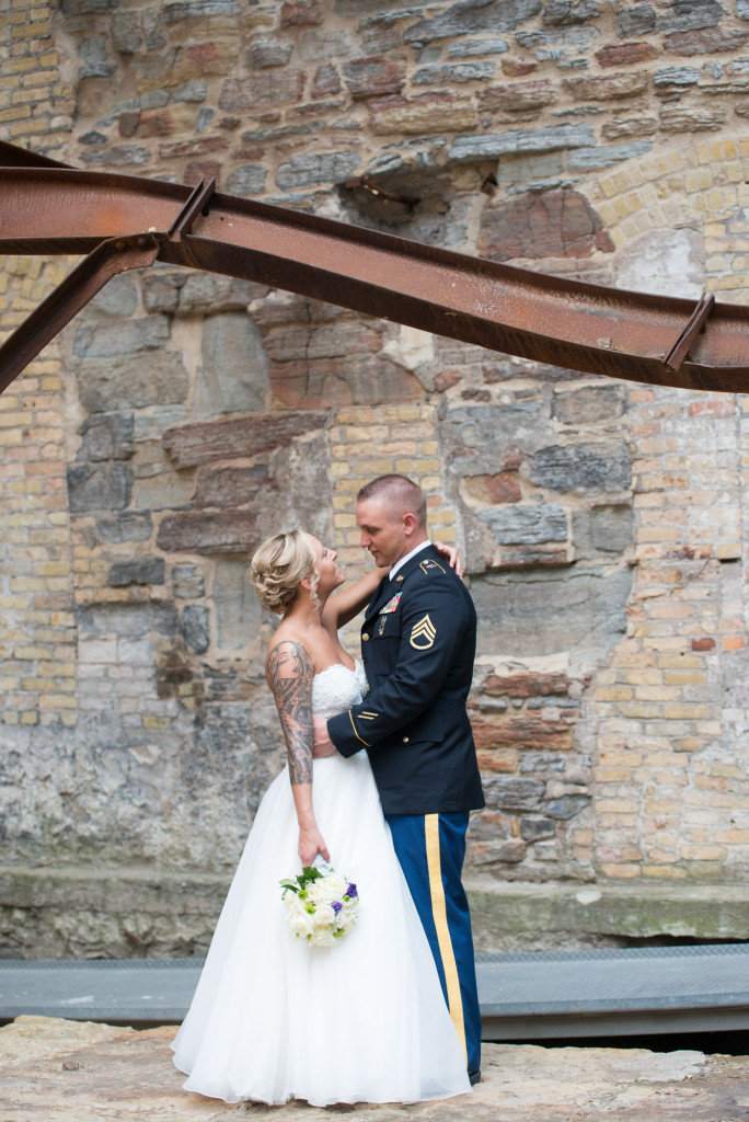 Karissa and Nate's military wedding in Minneapolis, MN