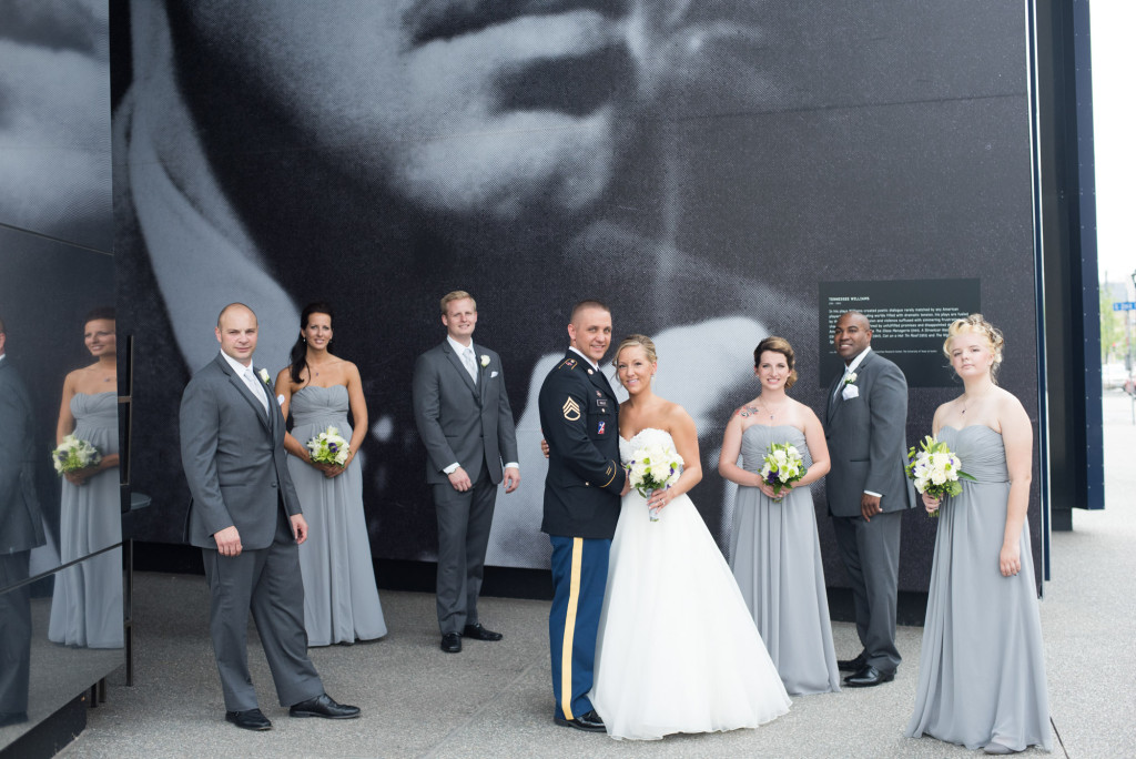 Karissa and Nate's military wedding in Minneapolis, MN