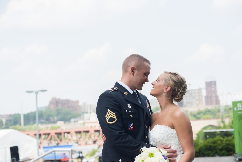 Karissa and Nate's military wedding in Minneapolis, MN