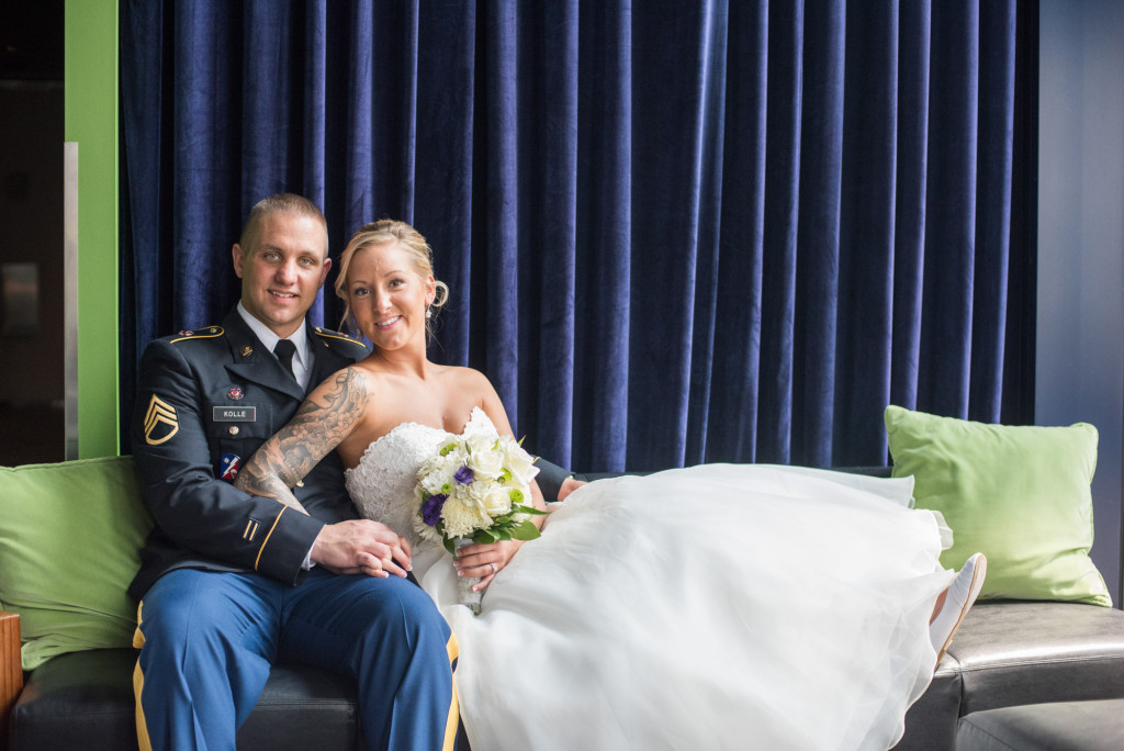 Karissa and Nate's military wedding in Minneapolis, MN