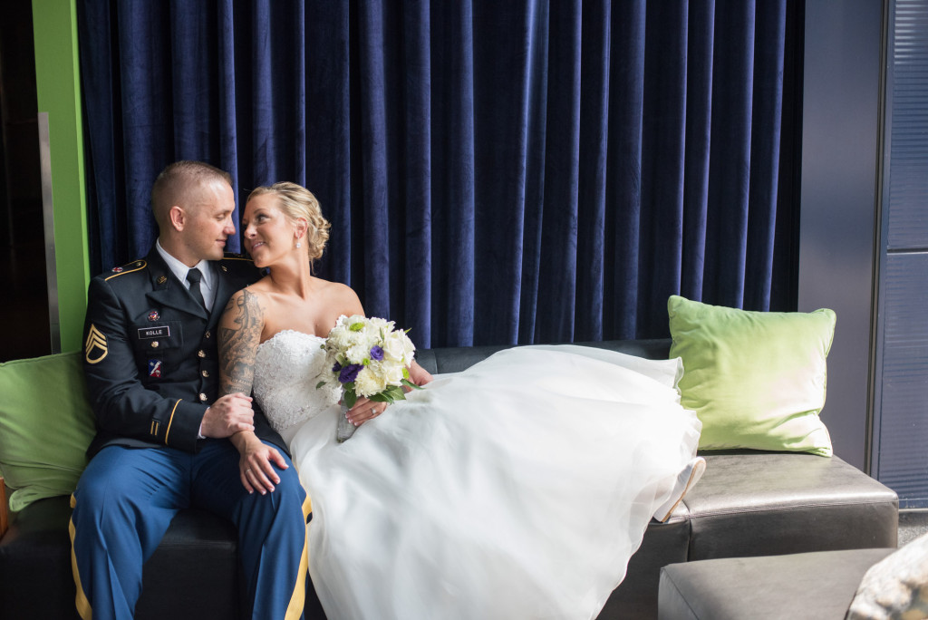Karissa and Nate's military wedding in Minneapolis, MN